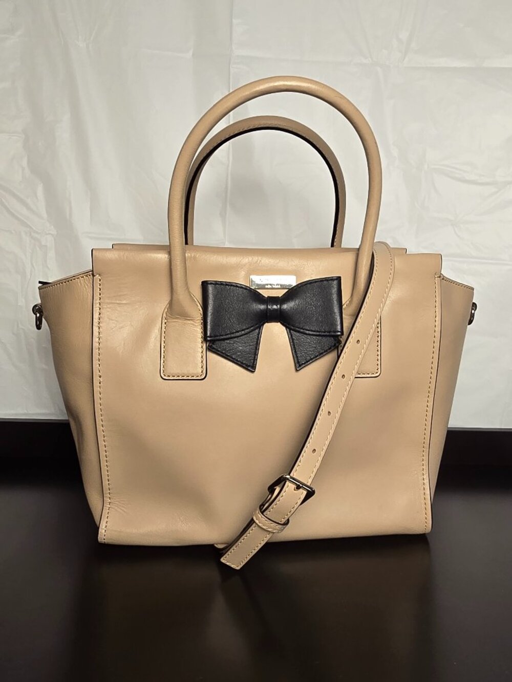 Kate Spade Hanover Street Charee Leather Satchel with Bow